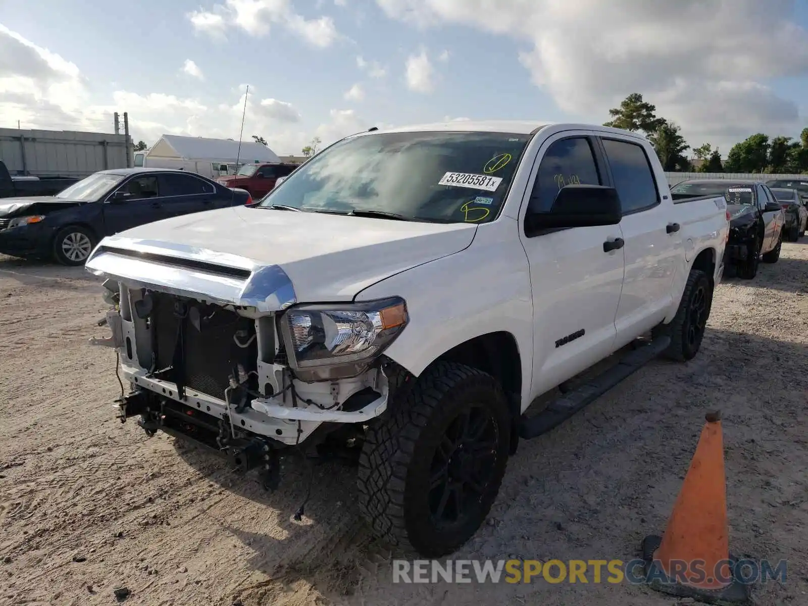 2 Photograph of a damaged car 5TFEM5F17KX142881 TOYOTA TUNDRA 2019