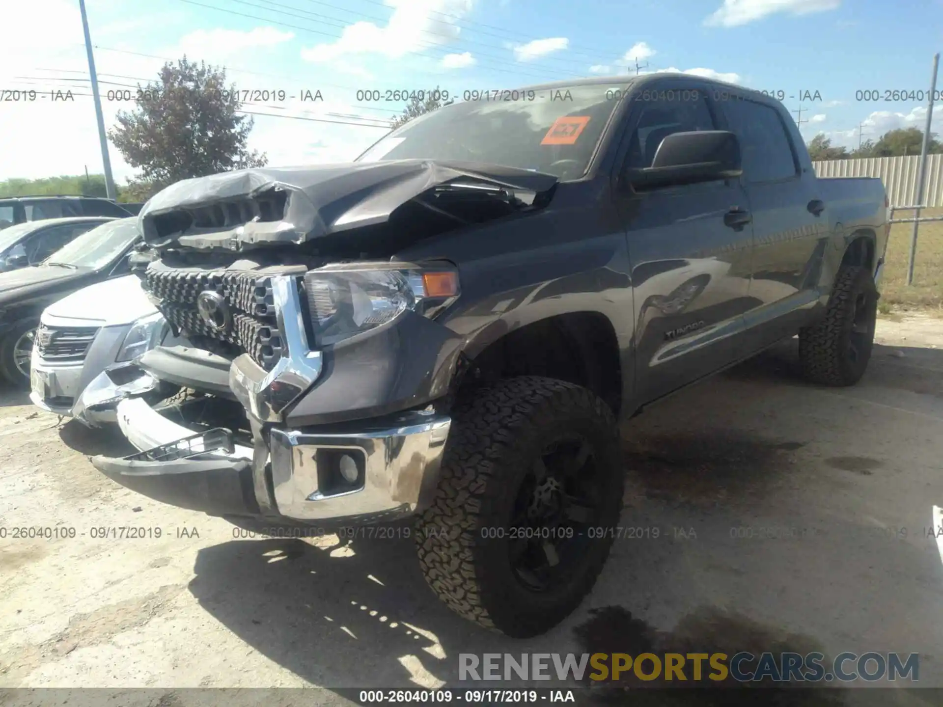 2 Photograph of a damaged car 5TFEM5F18KX135454 TOYOTA TUNDRA 2019