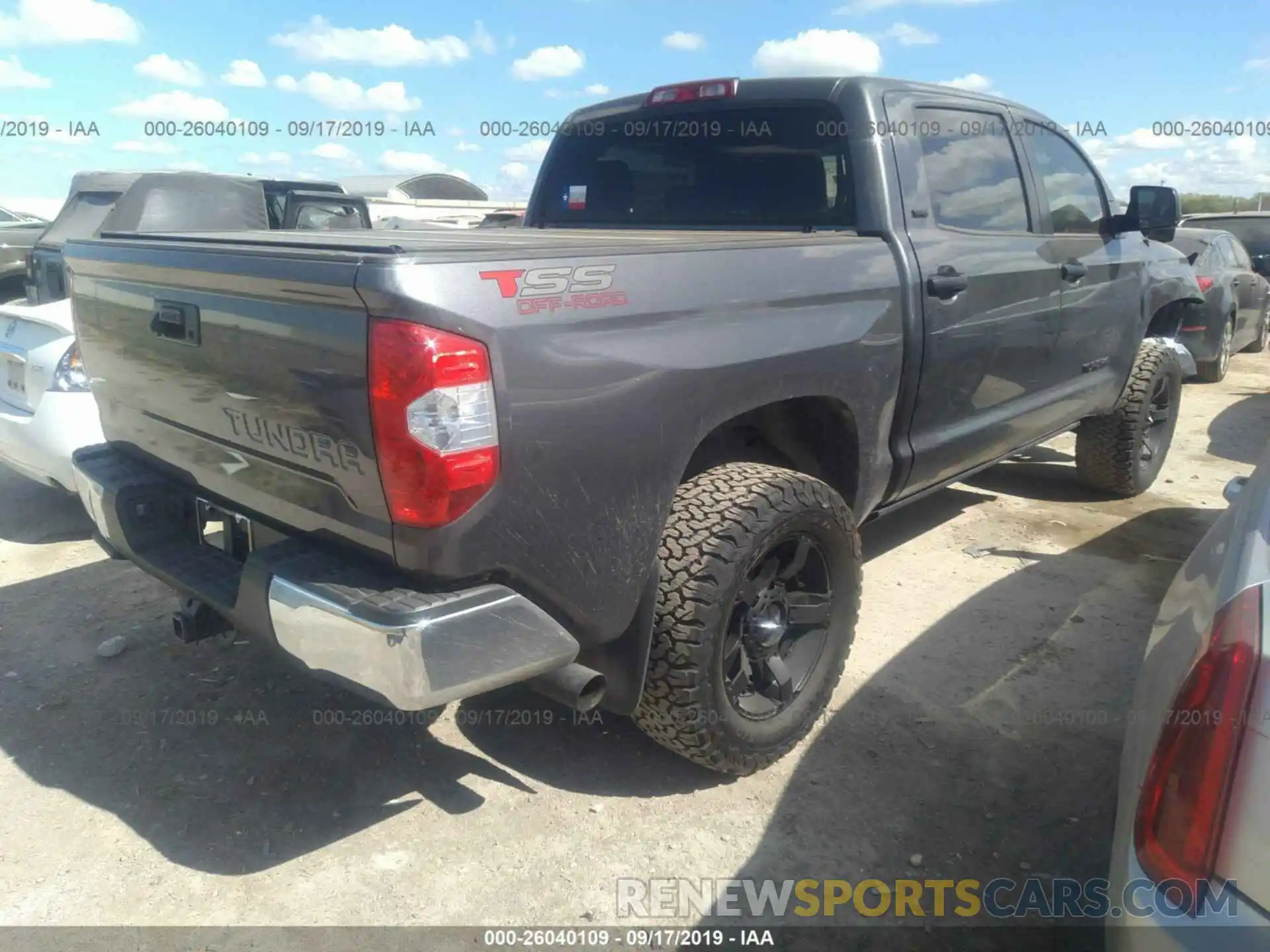 4 Photograph of a damaged car 5TFEM5F18KX135454 TOYOTA TUNDRA 2019