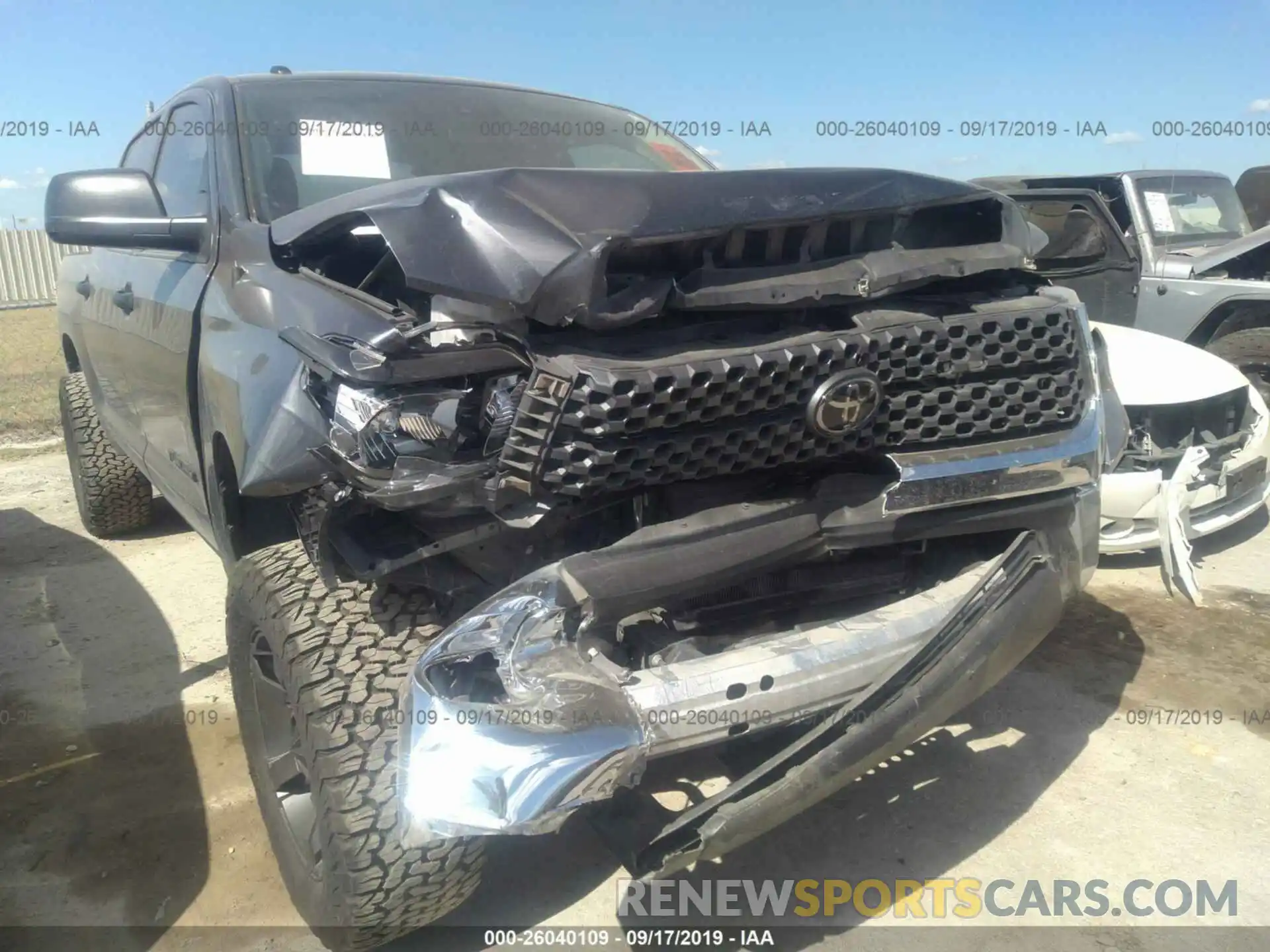 6 Photograph of a damaged car 5TFEM5F18KX135454 TOYOTA TUNDRA 2019