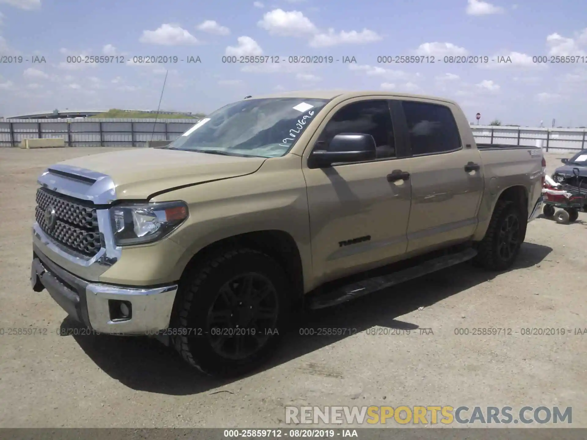 2 Photograph of a damaged car 5TFEM5F18KX142842 TOYOTA TUNDRA 2019