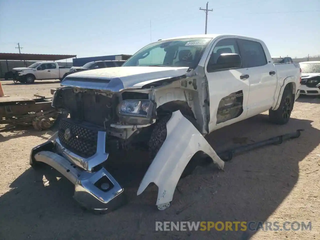 2 Photograph of a damaged car 5TFEM5F19KX136094 TOYOTA TUNDRA 2019