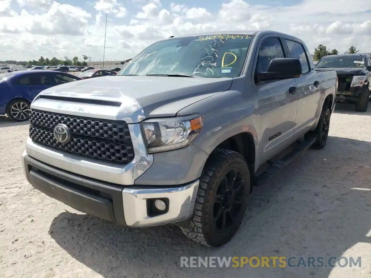 2 Photograph of a damaged car 5TFEM5F19KX142218 TOYOTA TUNDRA 2019