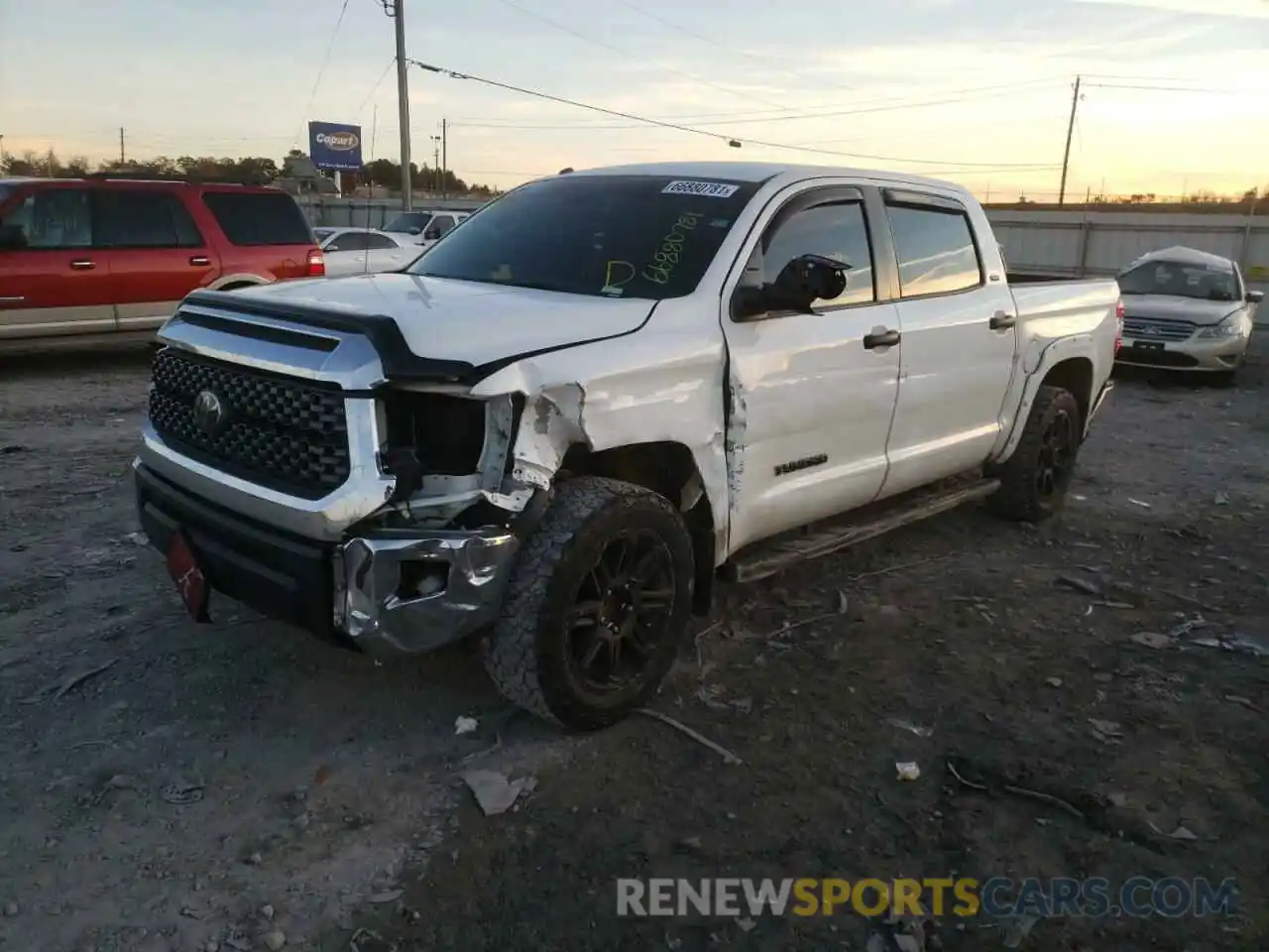 2 Photograph of a damaged car 5TFEM5F1XKX135326 TOYOTA TUNDRA 2019