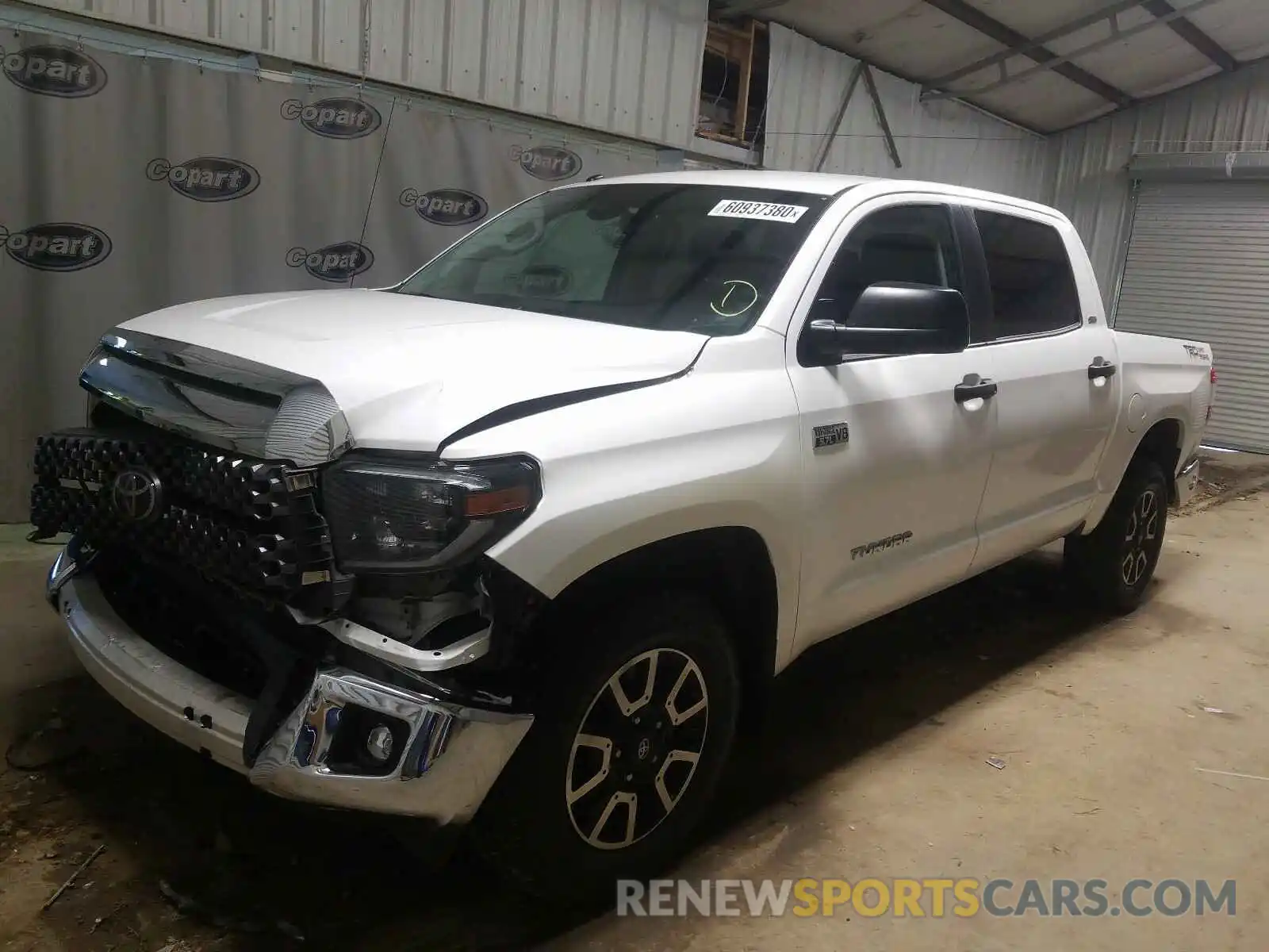 2 Photograph of a damaged car 5TFEY5F10KX248352 TOYOTA TUNDRA 2019