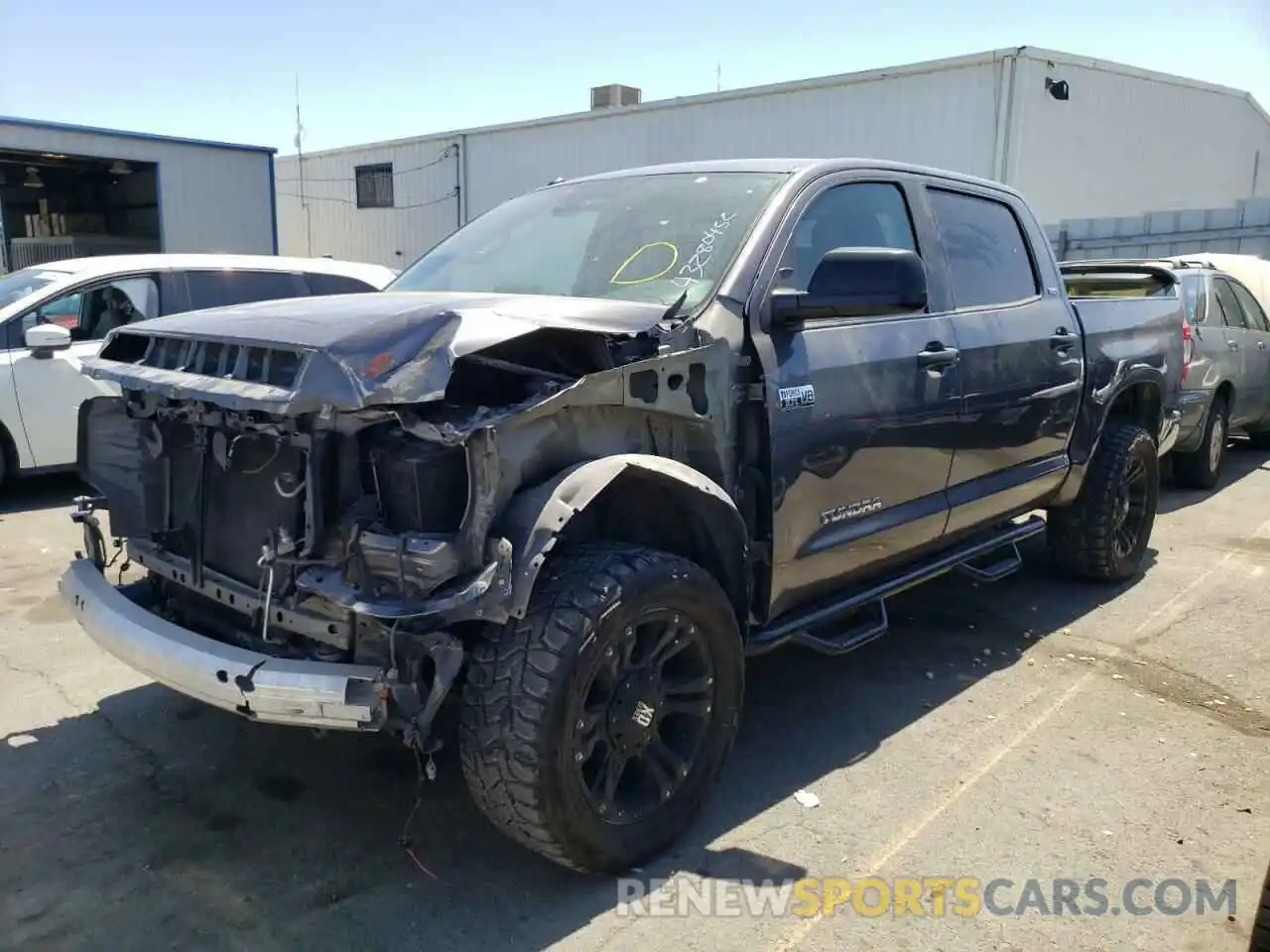 2 Photograph of a damaged car 5TFEY5F12KX245663 TOYOTA TUNDRA 2019