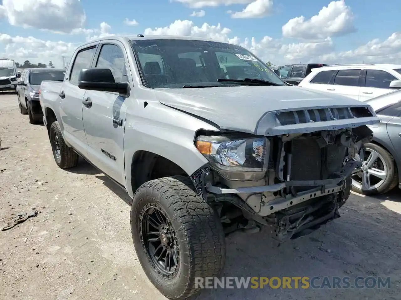 1 Photograph of a damaged car 5TFEY5F12KX248076 TOYOTA TUNDRA 2019