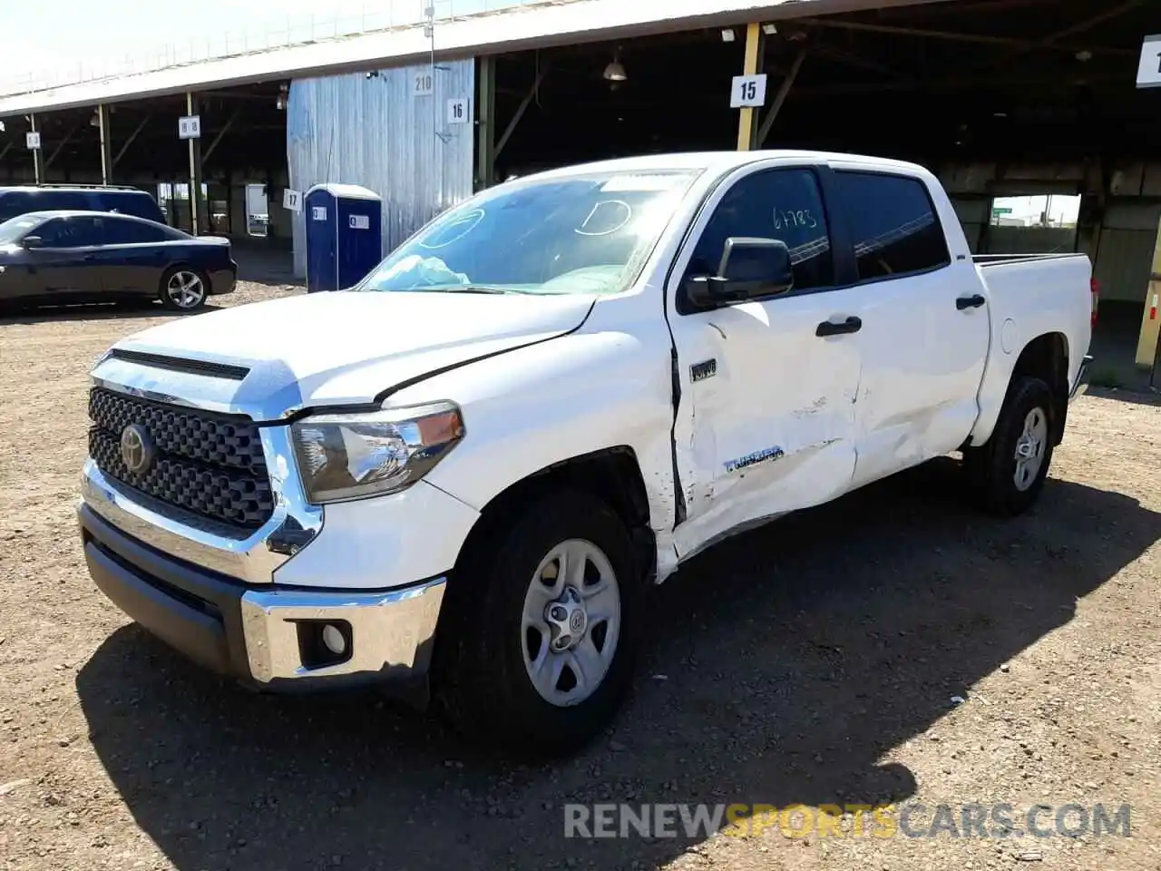 2 Photograph of a damaged car 5TFEY5F13KX244151 TOYOTA TUNDRA 2019