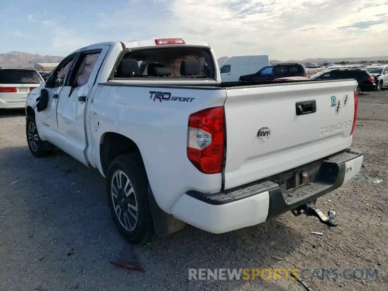 3 Photograph of a damaged car 5TFEY5F13KX244649 TOYOTA TUNDRA 2019