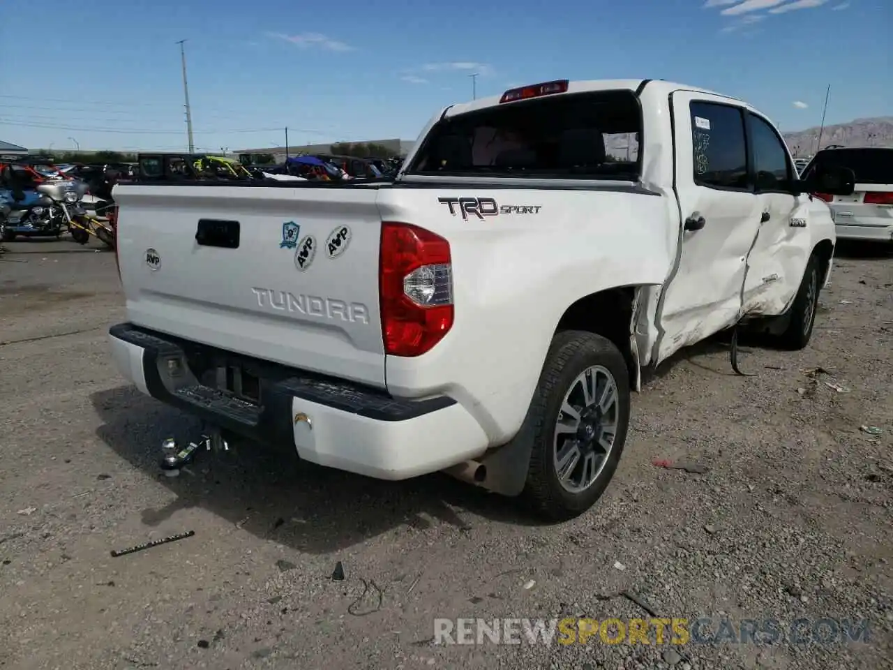 4 Photograph of a damaged car 5TFEY5F13KX244649 TOYOTA TUNDRA 2019