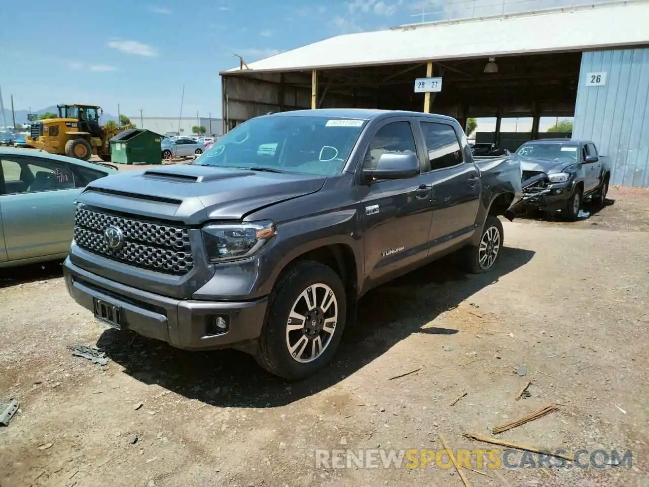 2 Photograph of a damaged car 5TFEY5F13KX246403 TOYOTA TUNDRA 2019