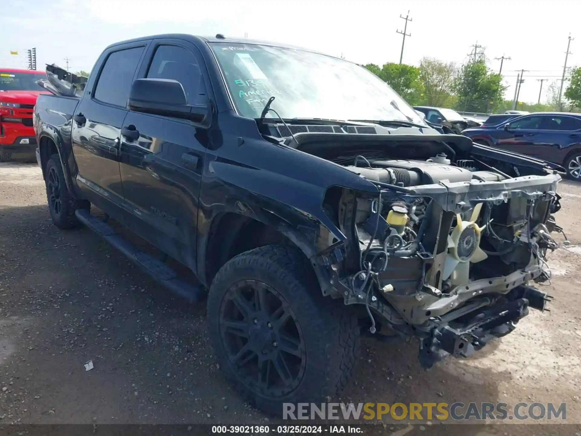 1 Photograph of a damaged car 5TFEY5F13KX246952 TOYOTA TUNDRA 2019