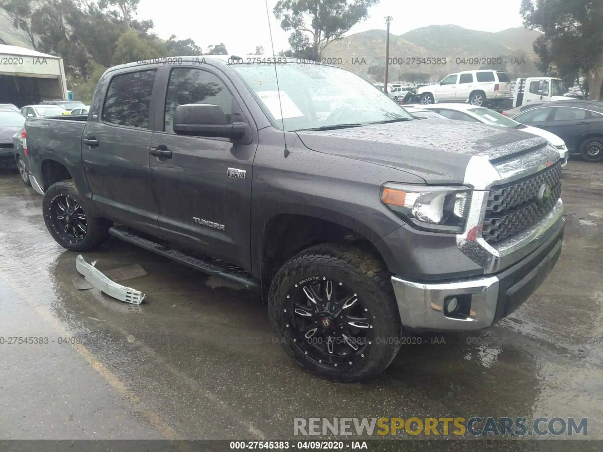 1 Photograph of a damaged car 5TFEY5F14KX247737 TOYOTA TUNDRA 2019