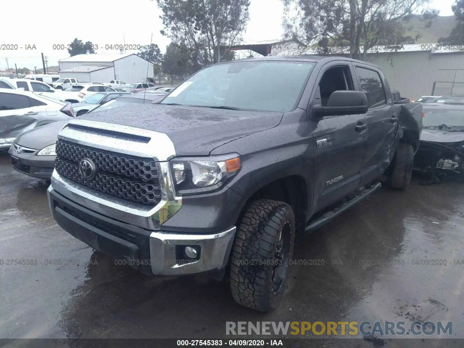 2 Photograph of a damaged car 5TFEY5F14KX247737 TOYOTA TUNDRA 2019