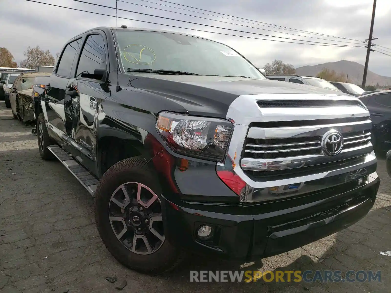 1 Photograph of a damaged car 5TFEY5F14KX248273 TOYOTA TUNDRA 2019