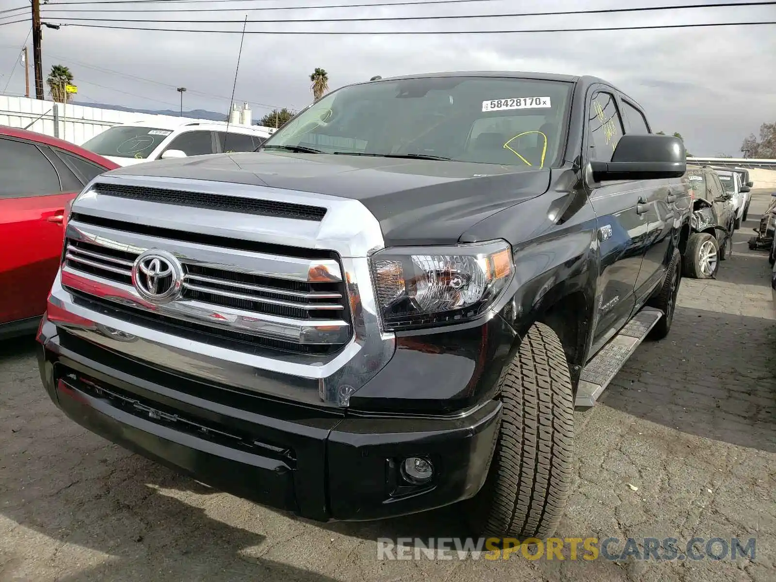 2 Photograph of a damaged car 5TFEY5F14KX248273 TOYOTA TUNDRA 2019