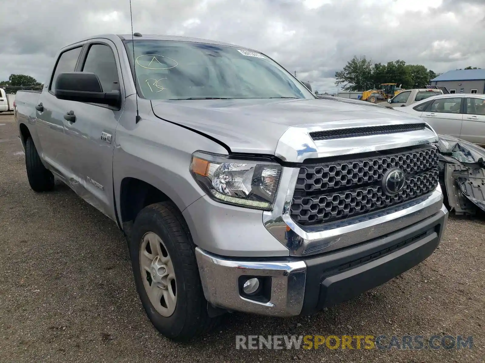 1 Photograph of a damaged car 5TFEY5F14KX254364 TOYOTA TUNDRA 2019