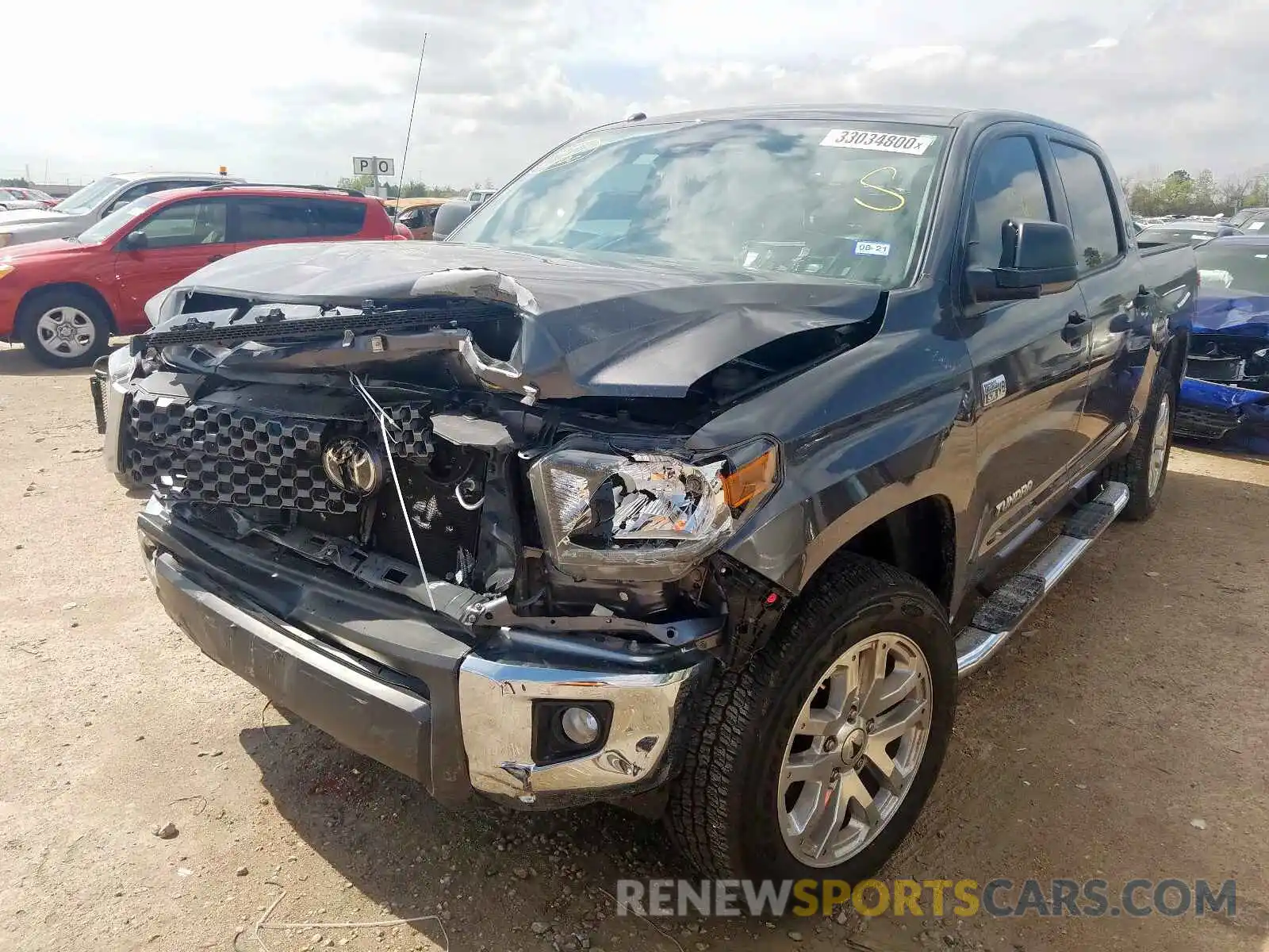 2 Photograph of a damaged car 5TFEY5F14KX255000 TOYOTA TUNDRA 2019