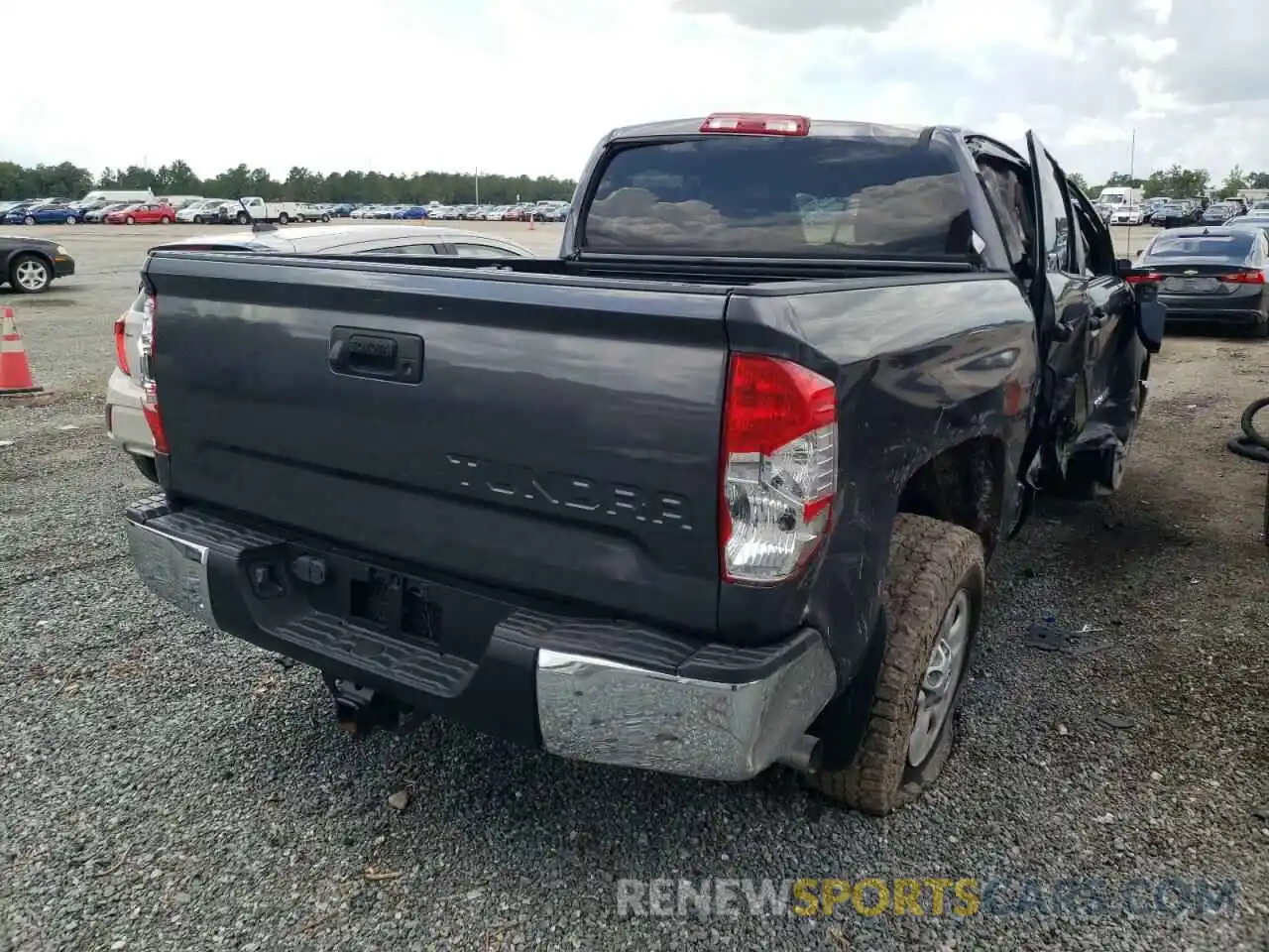 4 Photograph of a damaged car 5TFEY5F15KX246306 TOYOTA TUNDRA 2019