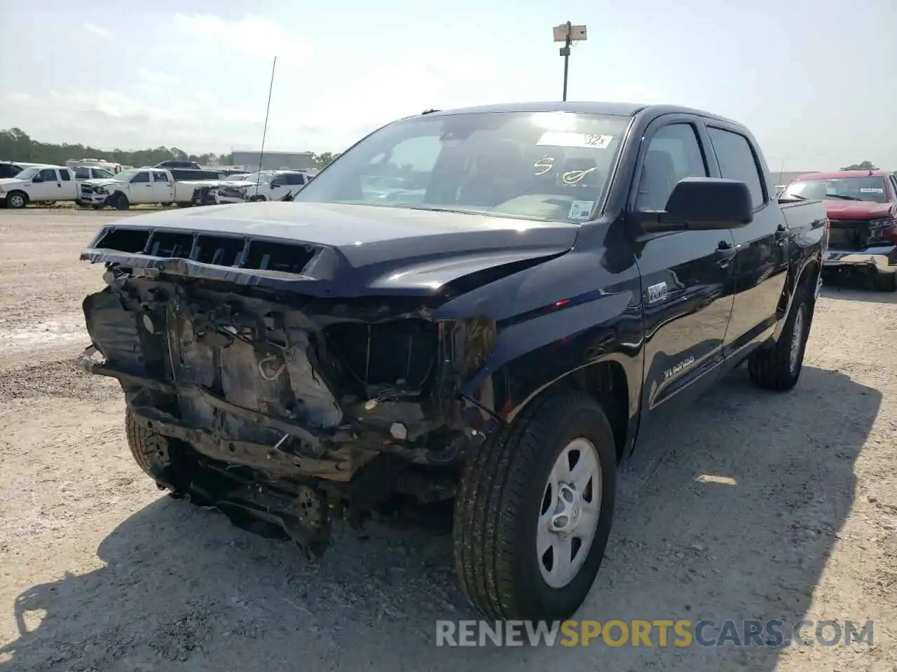 2 Photograph of a damaged car 5TFEY5F15KX255121 TOYOTA TUNDRA 2019