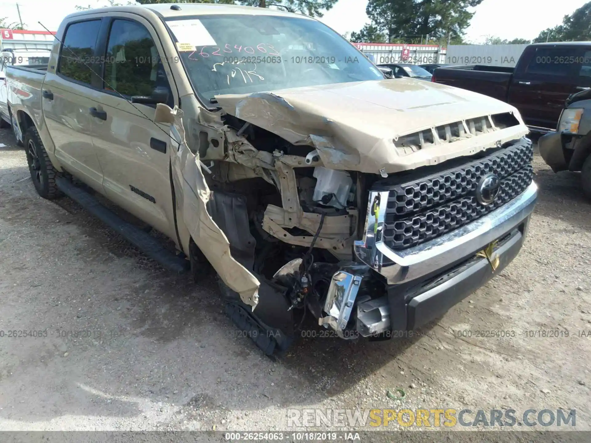 6 Photograph of a damaged car 5TFEY5F17KX245366 TOYOTA TUNDRA 2019