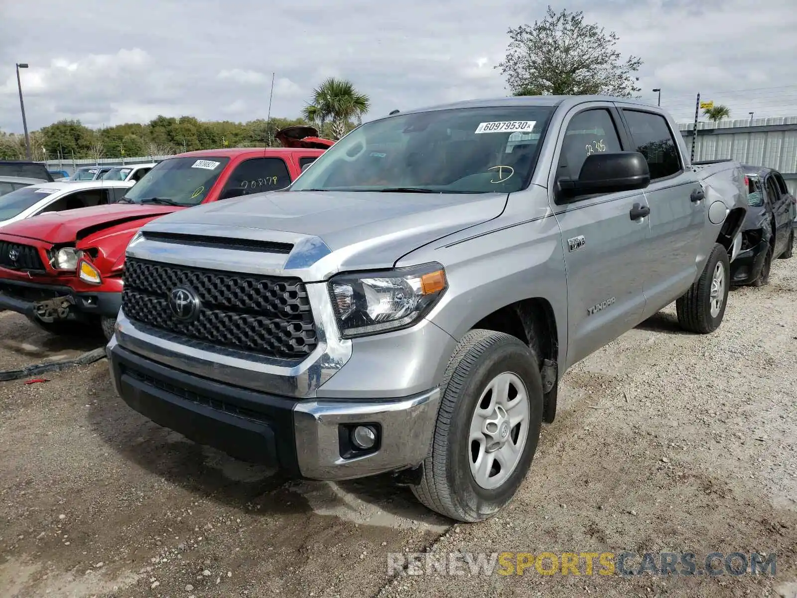 2 Photograph of a damaged car 5TFEY5F17KX246968 TOYOTA TUNDRA 2019