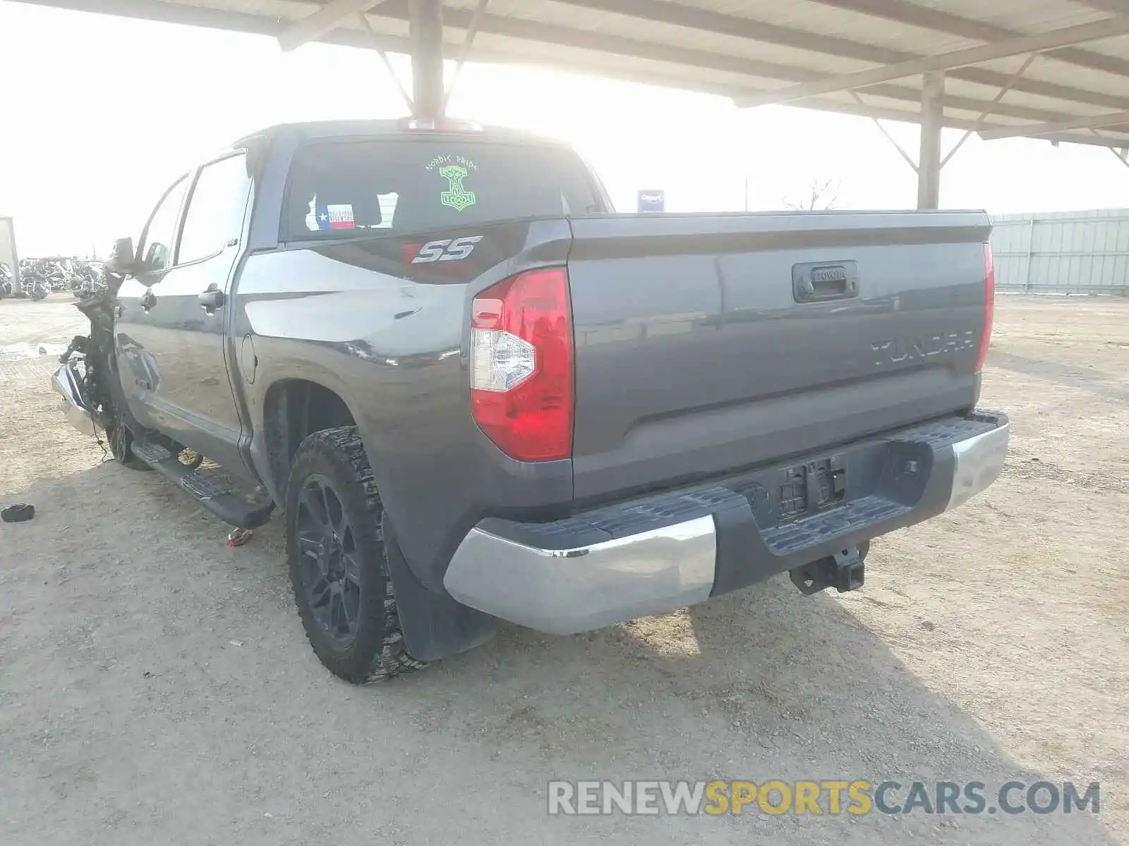 3 Photograph of a damaged car 5TFEY5F17KX255167 TOYOTA TUNDRA 2019