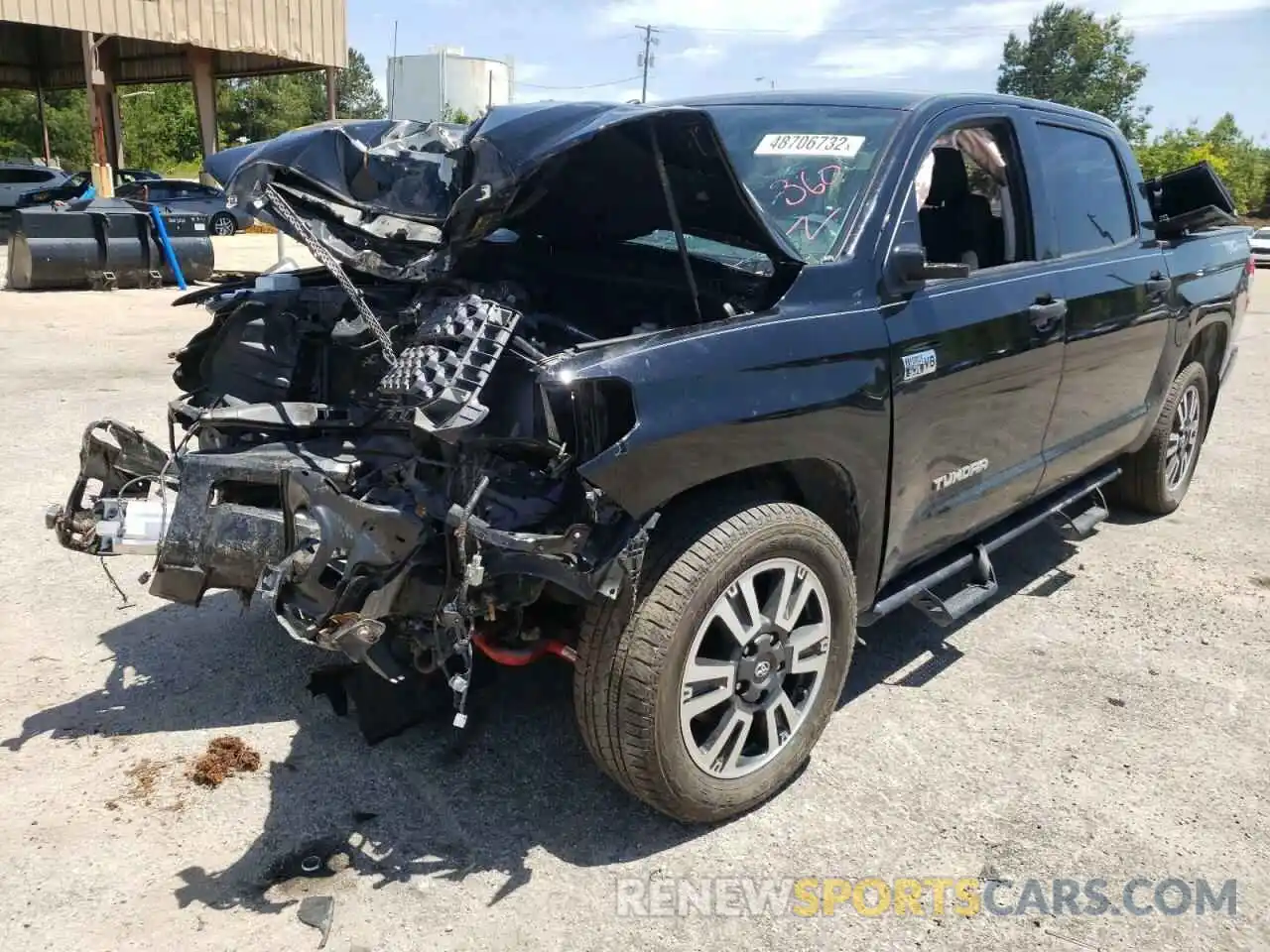 2 Photograph of a damaged car 5TFEY5F18KX251077 TOYOTA TUNDRA 2019