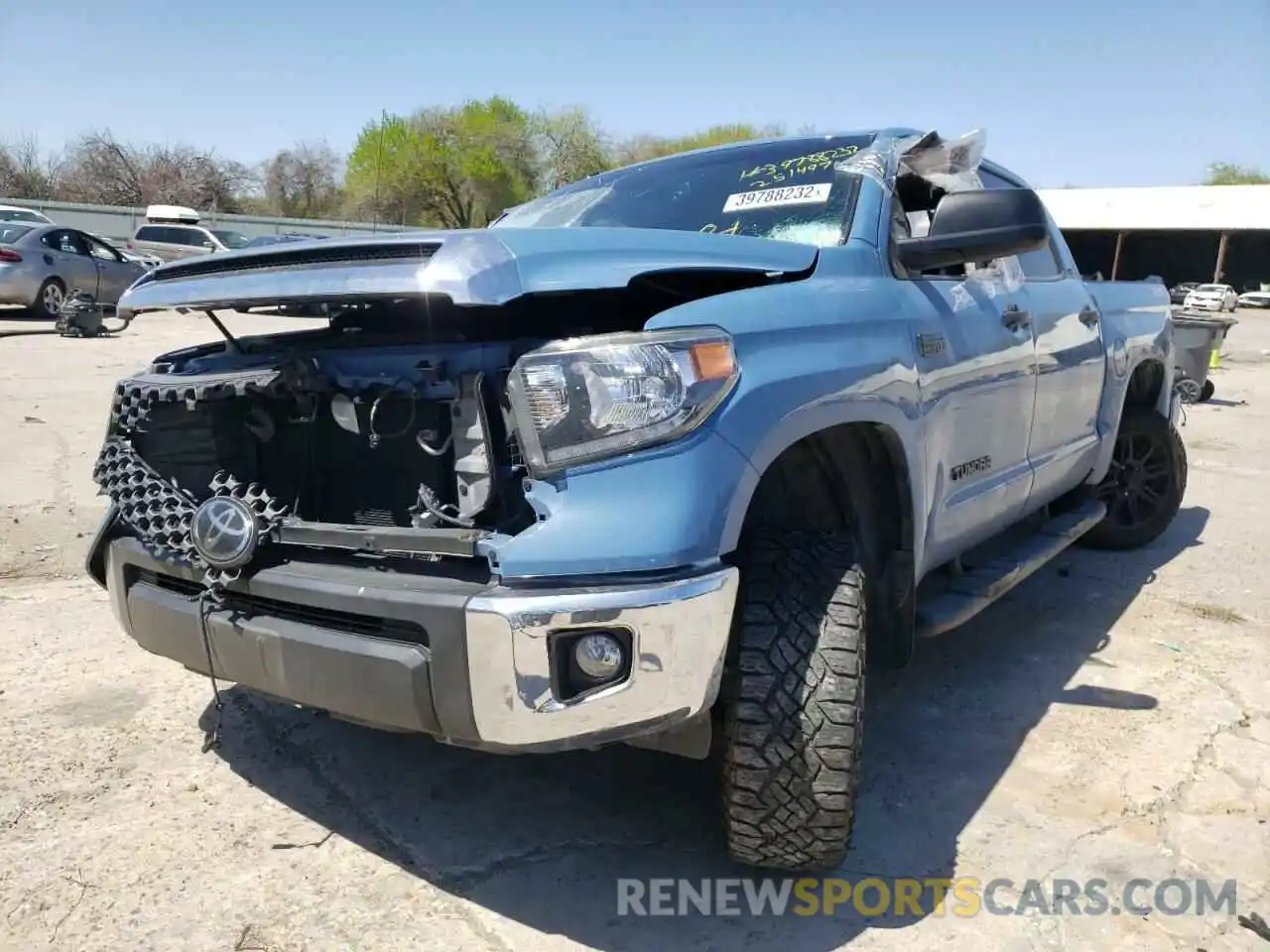 2 Photograph of a damaged car 5TFEY5F18KX251497 TOYOTA TUNDRA 2019