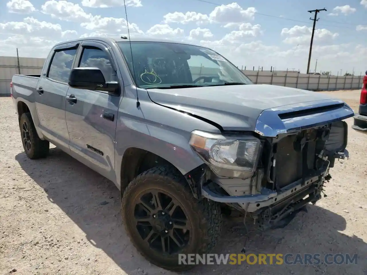 1 Photograph of a damaged car 5TFEY5F19KX244798 TOYOTA TUNDRA 2019