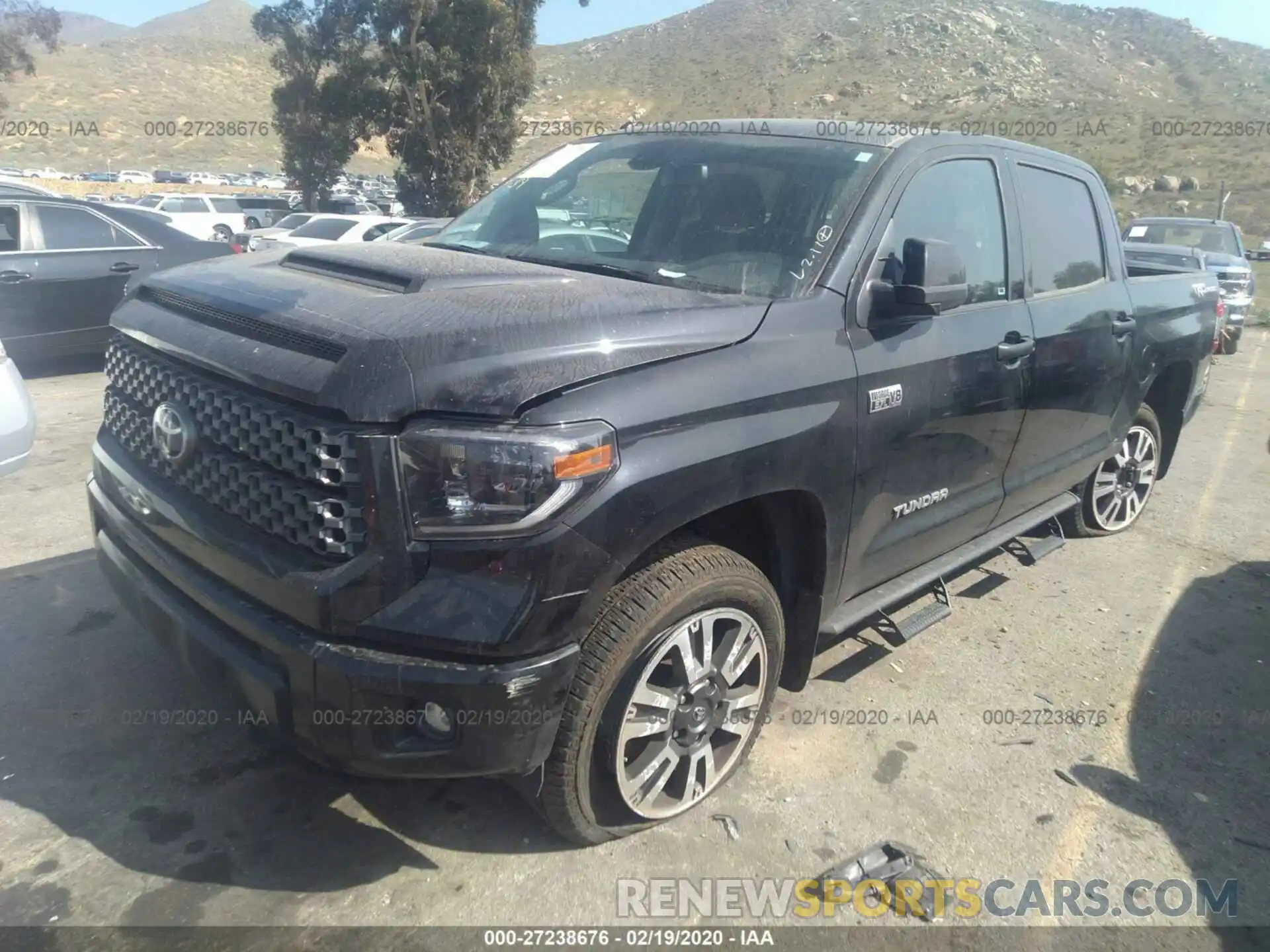 2 Photograph of a damaged car 5TFEY5F19KX250455 TOYOTA TUNDRA 2019