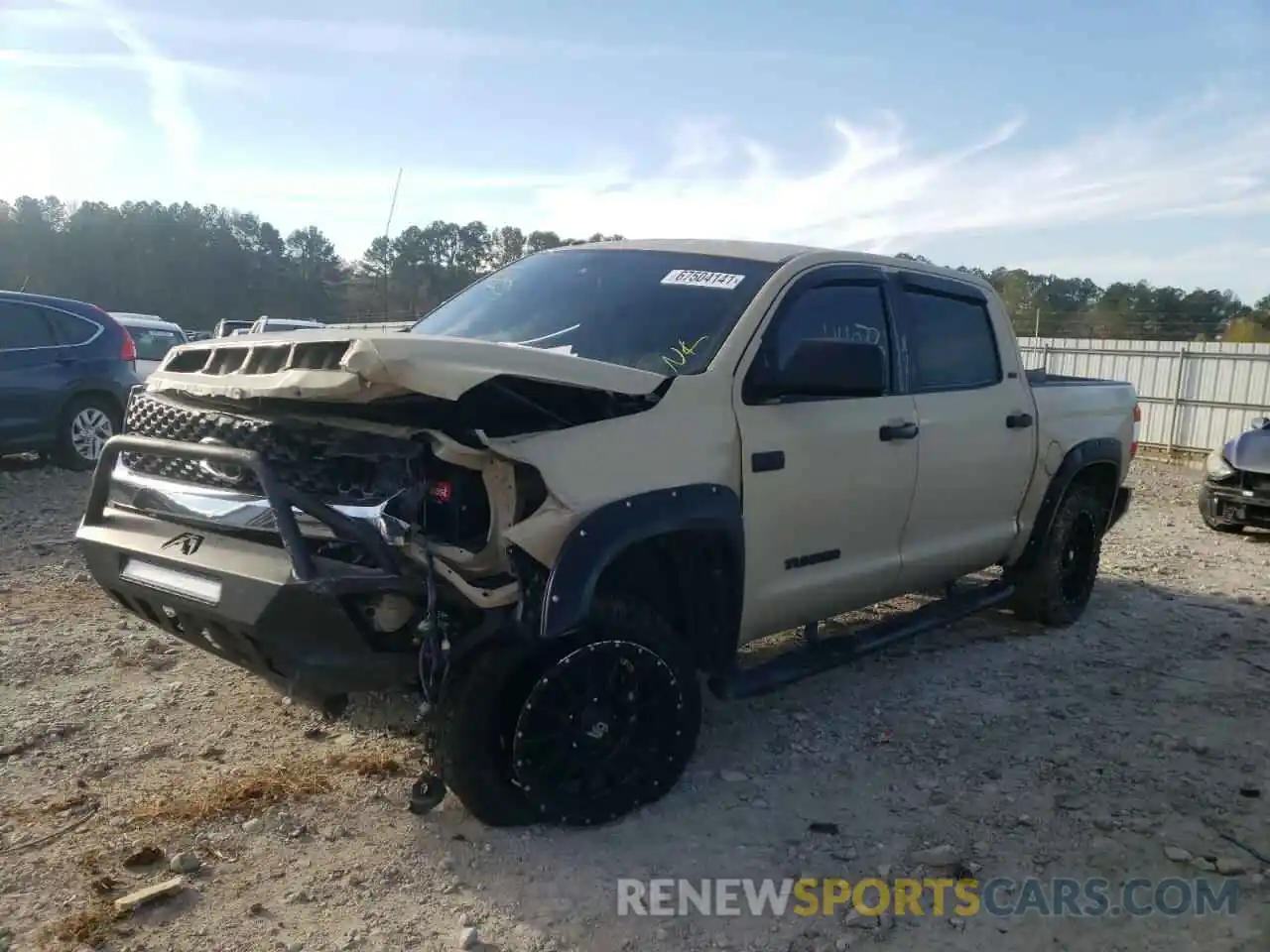 2 Photograph of a damaged car 5TFEY5F19KX252724 TOYOTA TUNDRA 2019