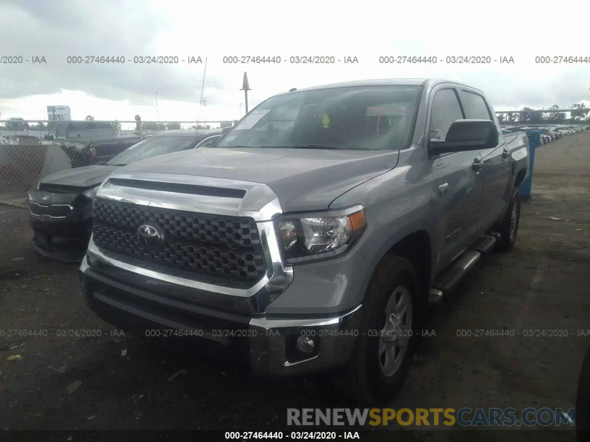 2 Photograph of a damaged car 5TFEY5F1XKX245197 TOYOTA TUNDRA 2019