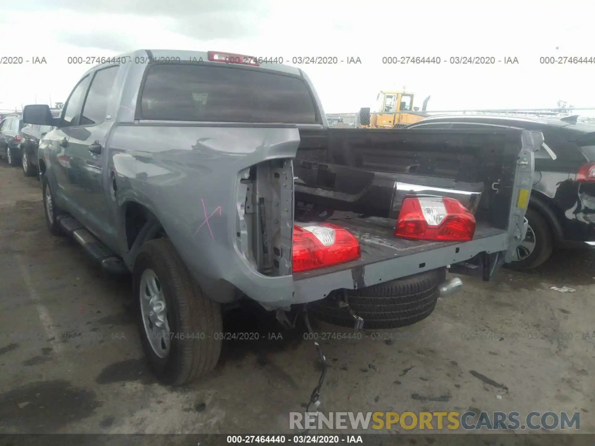 3 Photograph of a damaged car 5TFEY5F1XKX245197 TOYOTA TUNDRA 2019