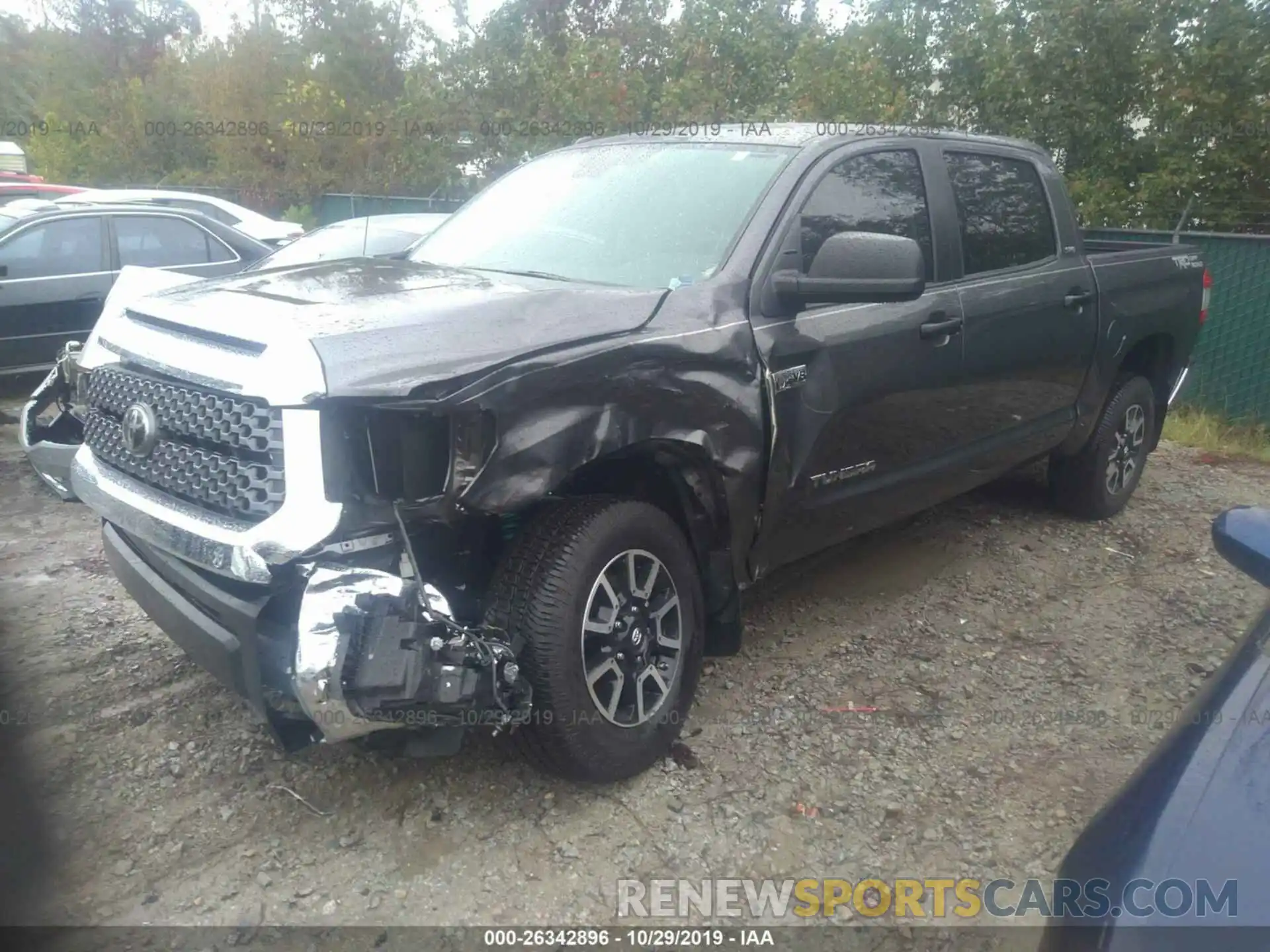 2 Photograph of a damaged car 5TFEY5F1XKX246883 TOYOTA TUNDRA 2019