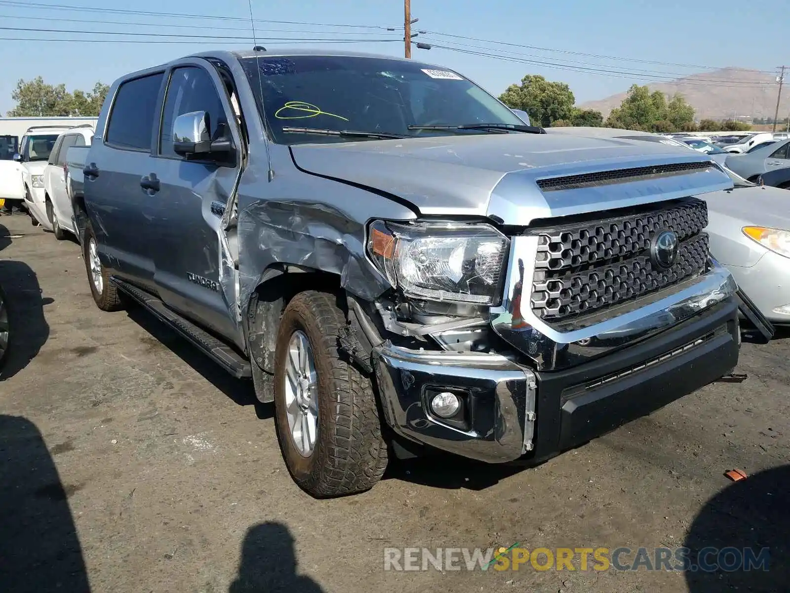 1 Photograph of a damaged car 5TFEY5F1XKX248472 TOYOTA TUNDRA 2019