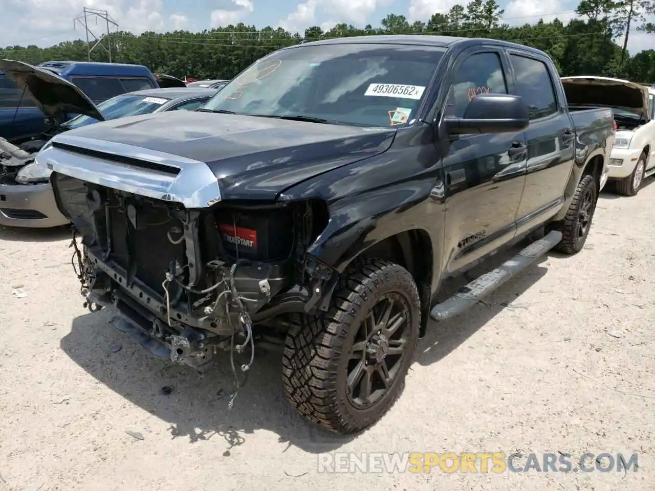 2 Photograph of a damaged car 5TFEY5F1XKX249301 TOYOTA TUNDRA 2019