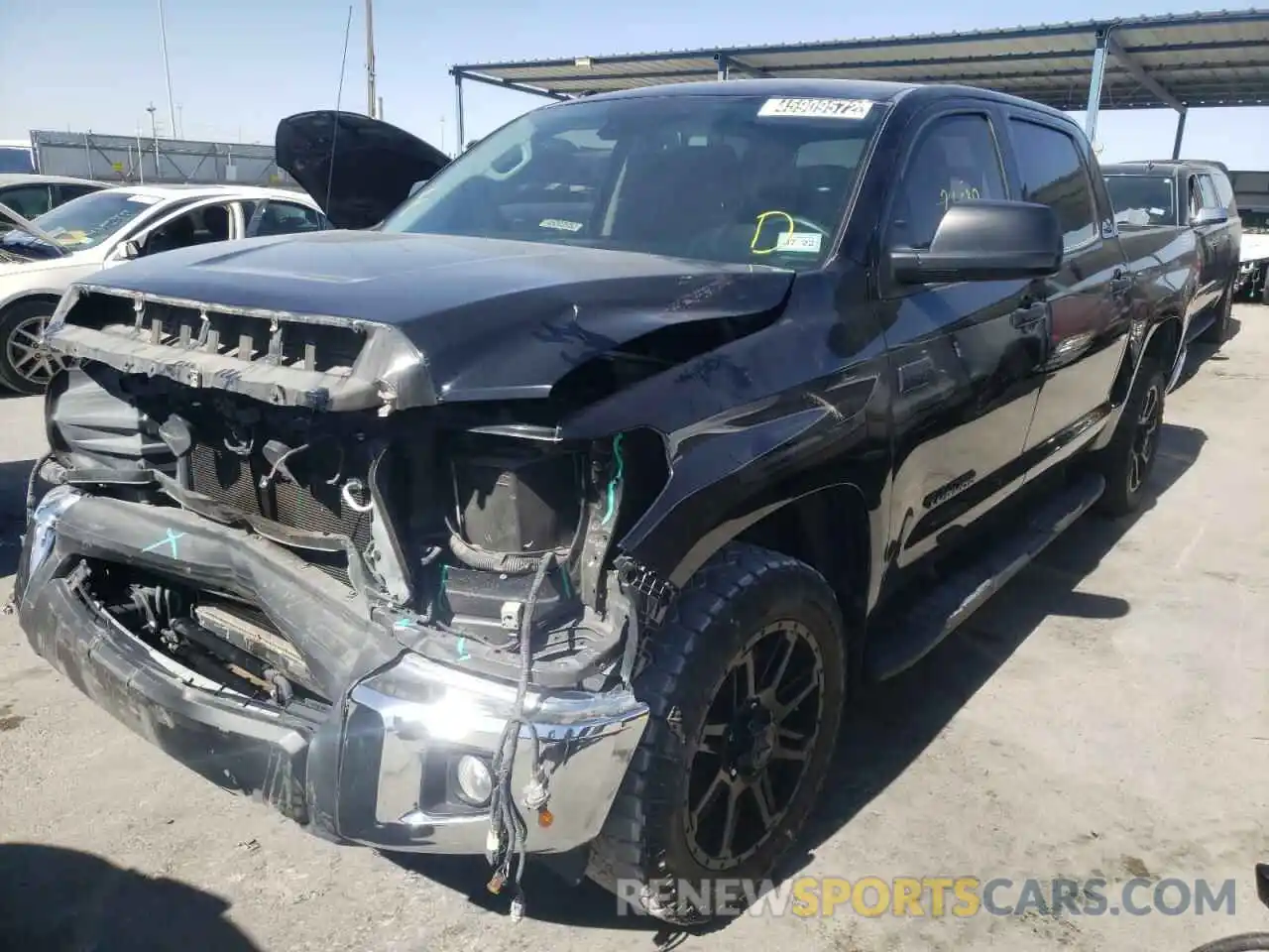 2 Photograph of a damaged car 5TFEY5F1XKX255762 TOYOTA TUNDRA 2019