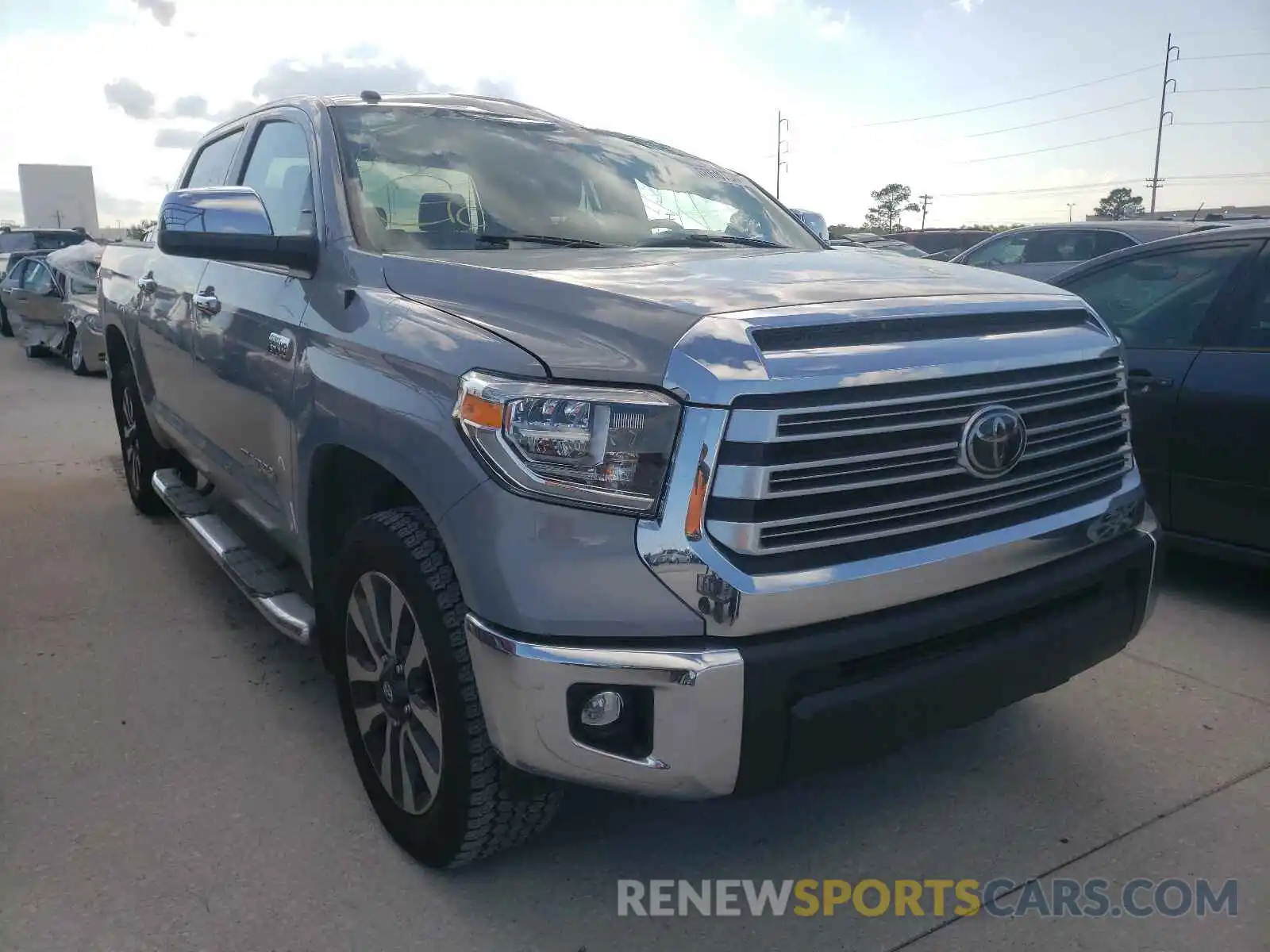 1 Photograph of a damaged car 5TFFY5F12KX245201 TOYOTA TUNDRA 2019