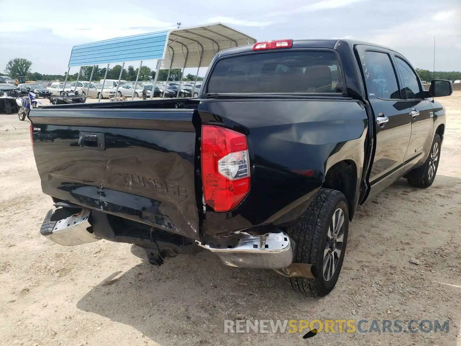 4 Photograph of a damaged car 5TFFY5F12KX251466 TOYOTA TUNDRA 2019