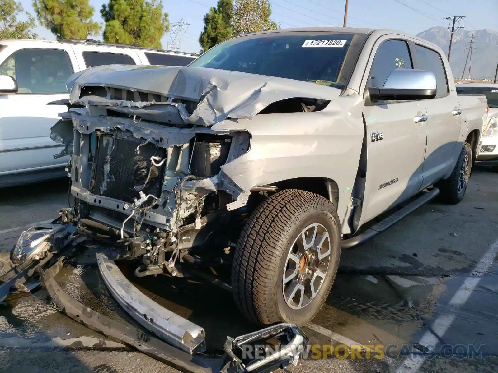 2 Photograph of a damaged car 5TFFY5F12KX254934 TOYOTA TUNDRA 2019