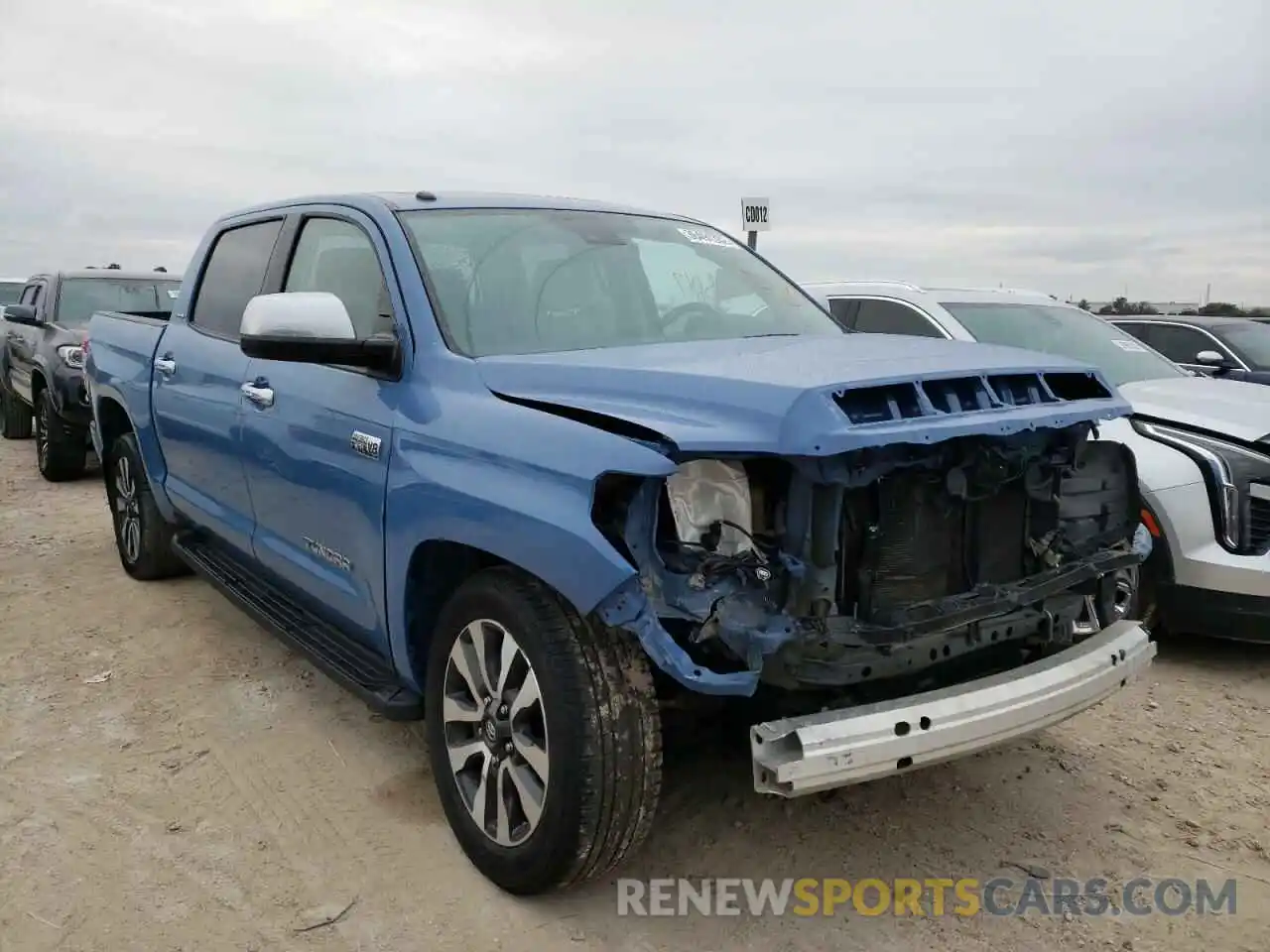 1 Photograph of a damaged car 5TFFY5F13KX244820 TOYOTA TUNDRA 2019