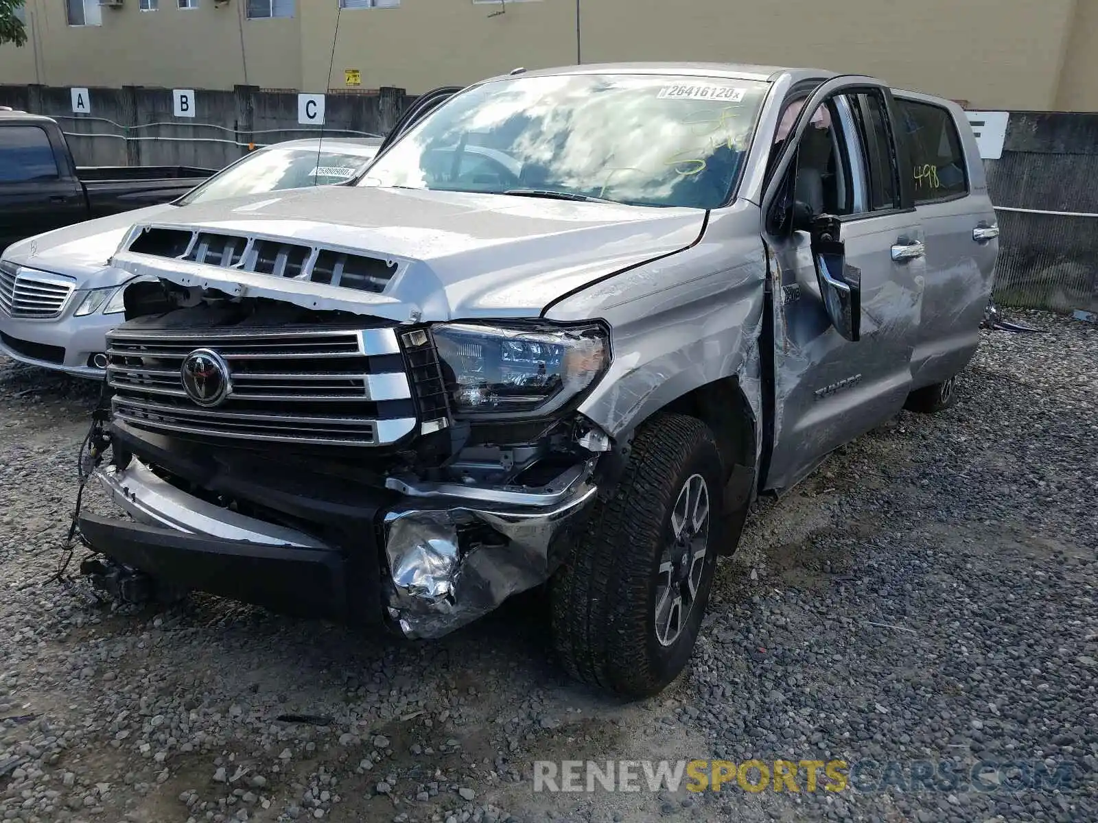 2 Photograph of a damaged car 5TFFY5F13KX246597 TOYOTA TUNDRA 2019