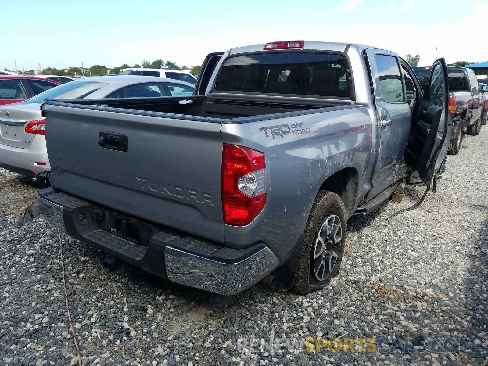 4 Photograph of a damaged car 5TFFY5F13KX246597 TOYOTA TUNDRA 2019