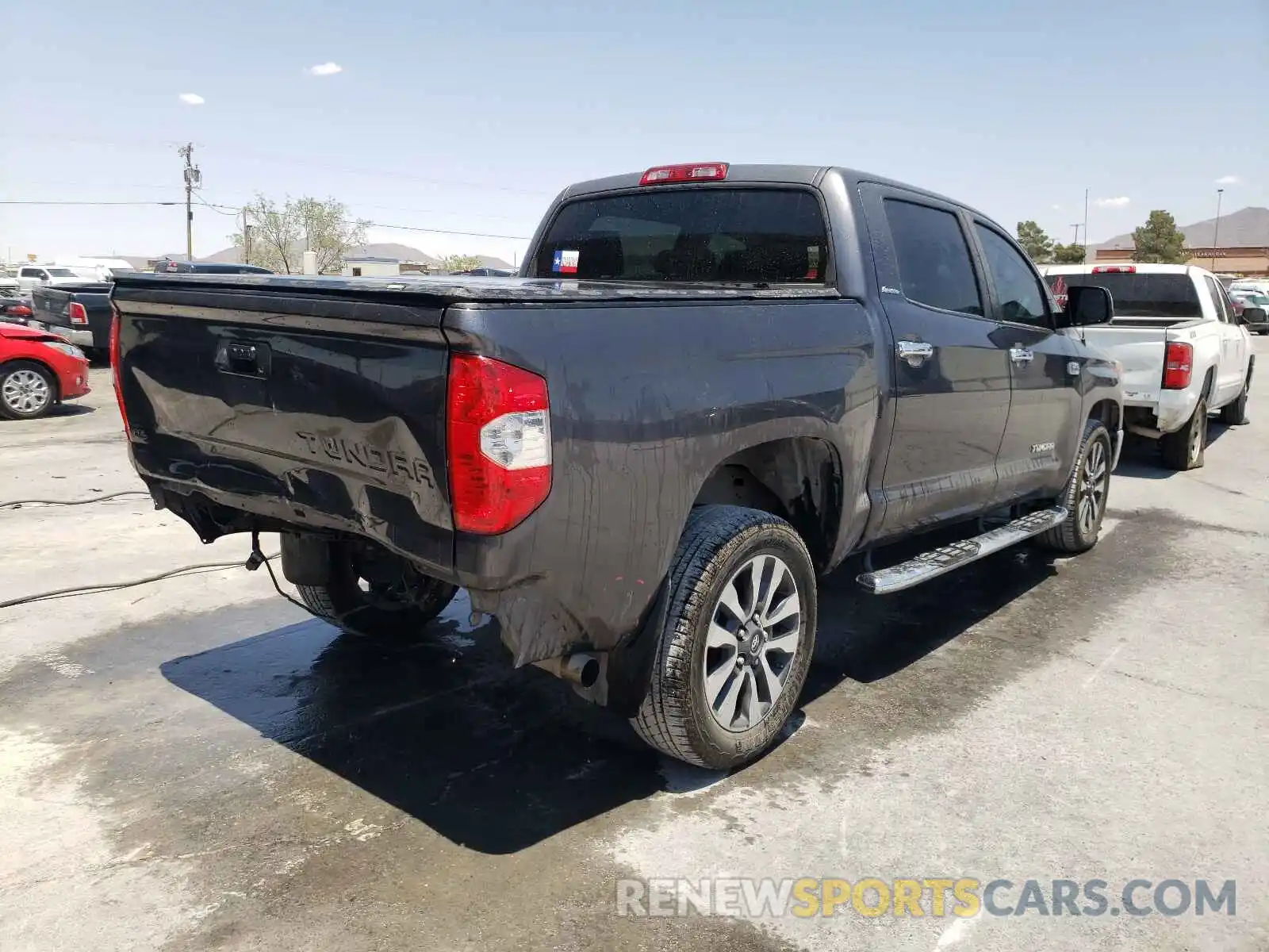 4 Photograph of a damaged car 5TFFY5F13KX254490 TOYOTA TUNDRA 2019