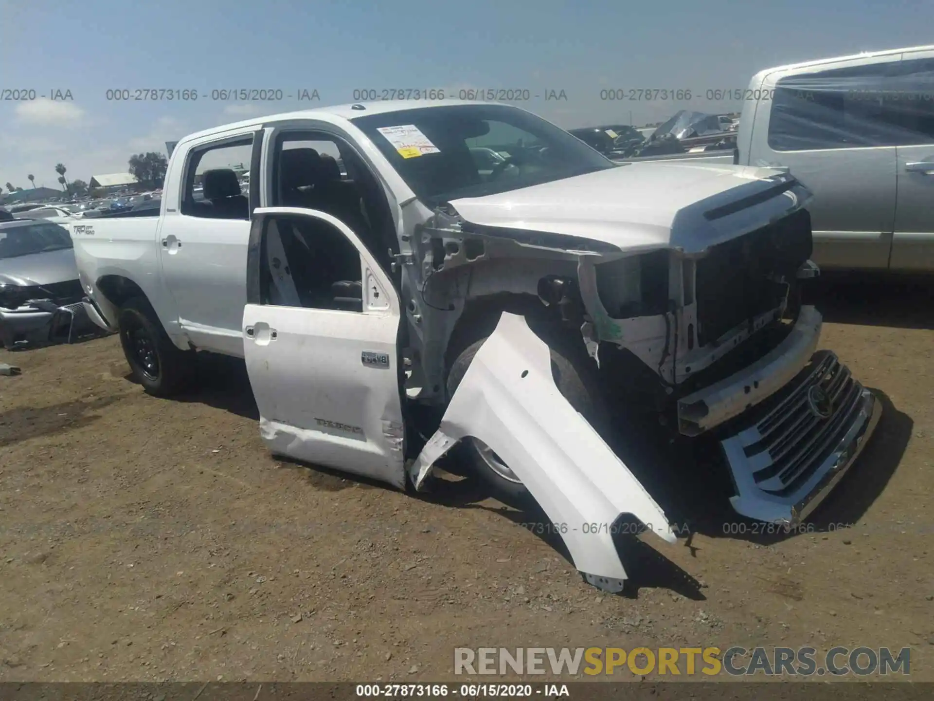 1 Photograph of a damaged car 5TFFY5F14KX244485 TOYOTA TUNDRA 2019