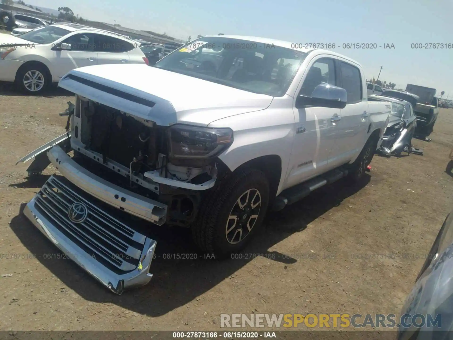 2 Photograph of a damaged car 5TFFY5F14KX244485 TOYOTA TUNDRA 2019