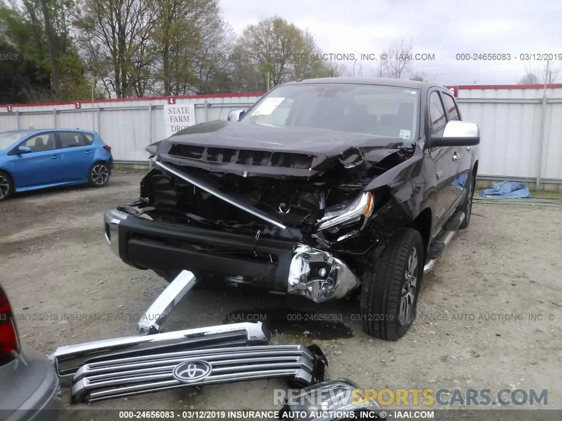 6 Photograph of a damaged car 5TFFY5F14KX249427 TOYOTA TUNDRA 2019