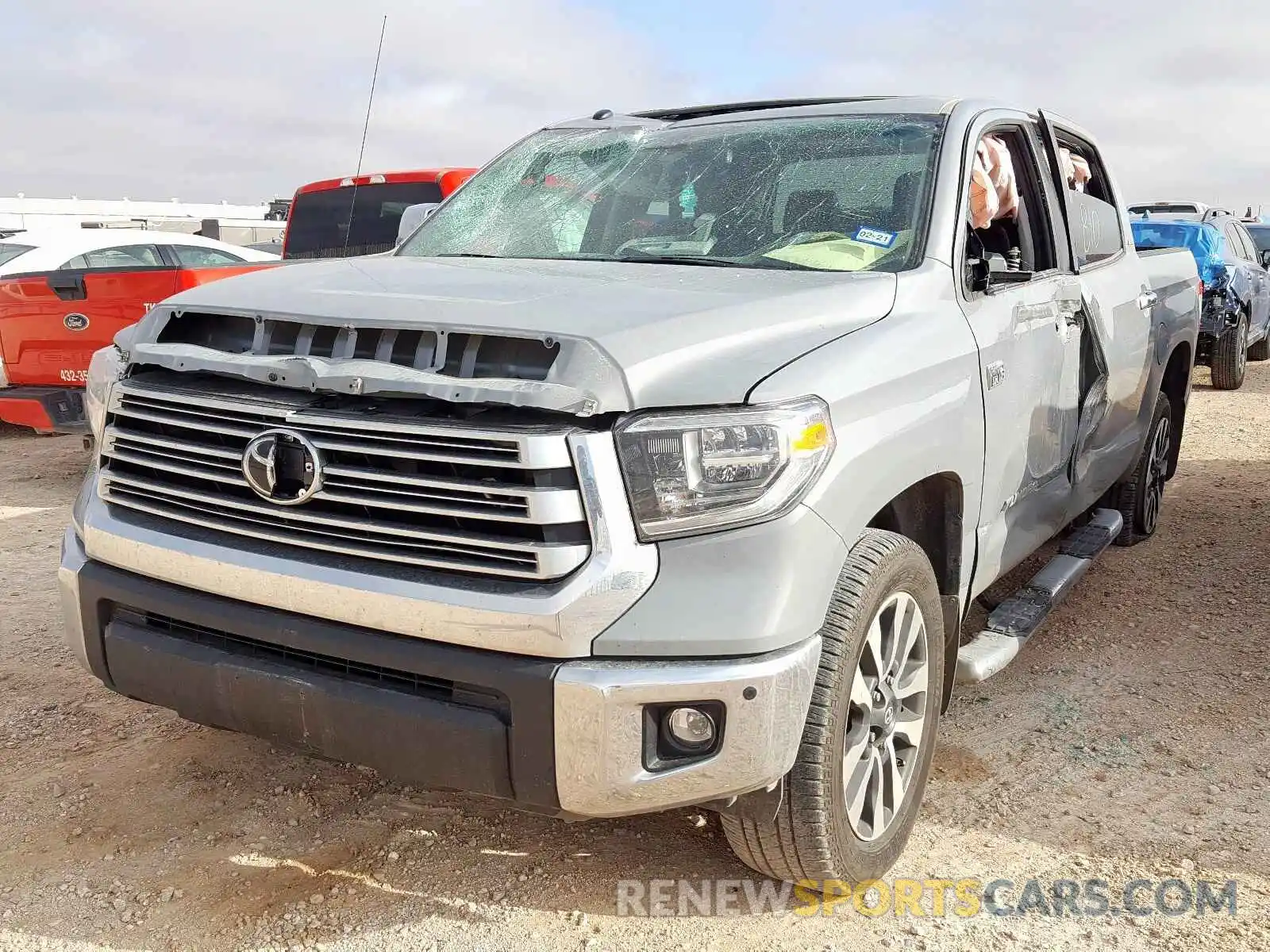 2 Photograph of a damaged car 5TFFY5F14KX250044 TOYOTA TUNDRA 2019