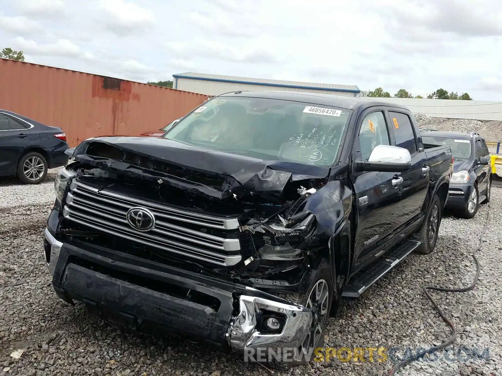 2 Photograph of a damaged car 5TFFY5F15KX252420 TOYOTA TUNDRA 2019